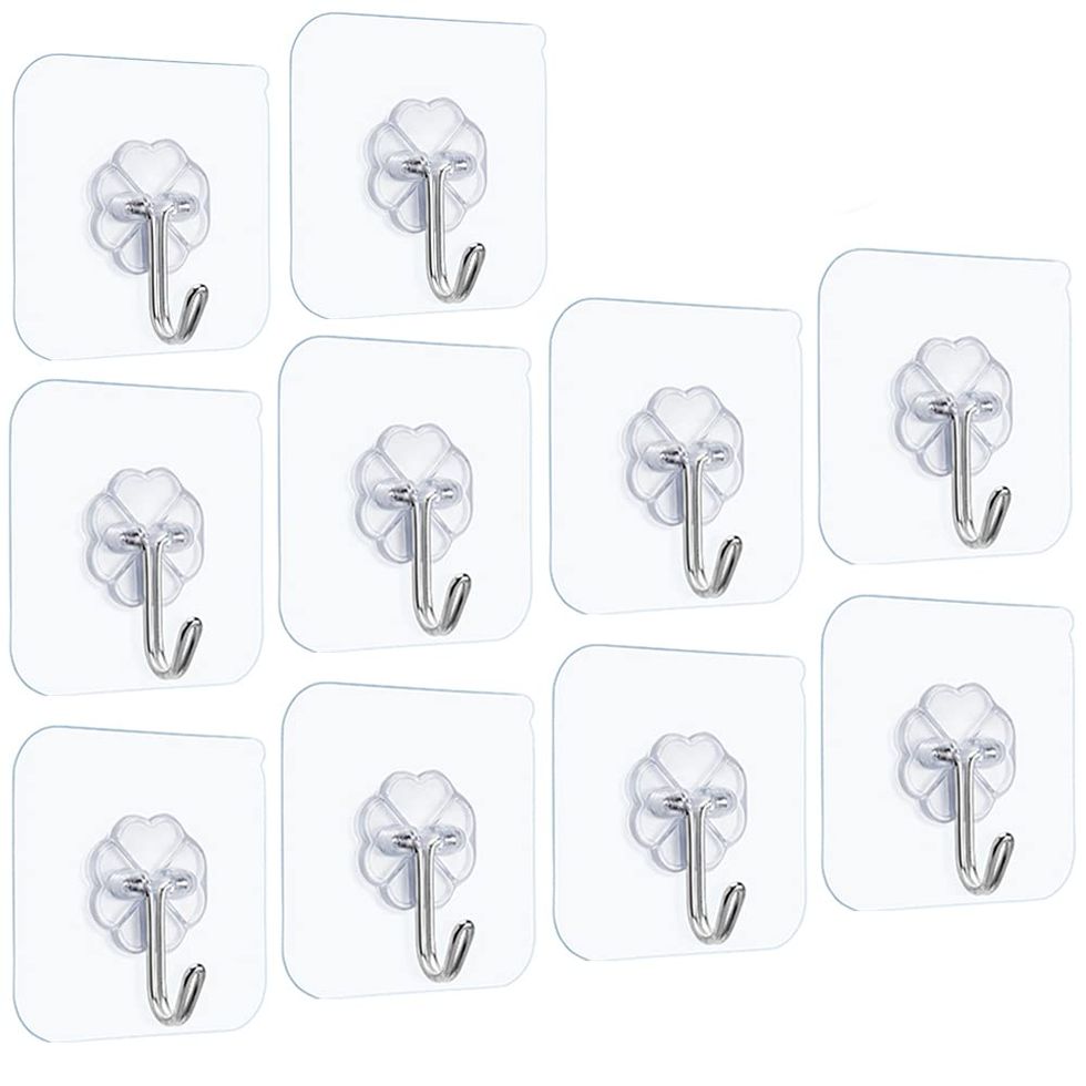 DINGEE Wall Hooks for Hanging Heavy Duty 6 Pack Wood Coat Hooks Wall  Mounted, Adhesive Wall Hooks for Hat, Towel, Purse, Cloth, Plants,  Bag,Natural