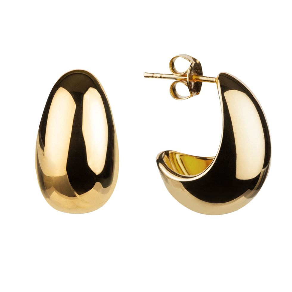'The Curve' hoop earrings 