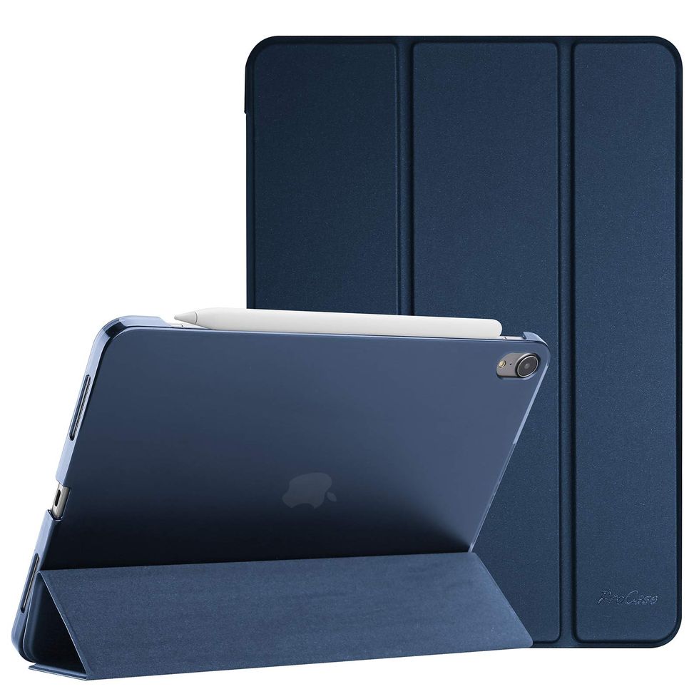 CLASSIC FOLIO iPad Case - Casebus Classic Folio Case for iPad with Pencil  Holder, Auto Sleep/Wake Soft Silicone Back Shell Stand Shockproof Case -  Casebus