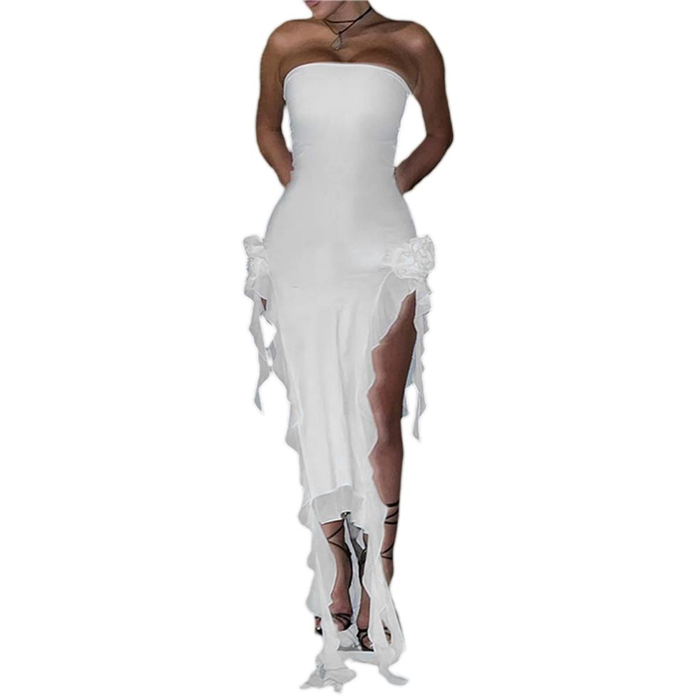 Shop Dupes for Emily Ratajkowski's All-White See-Through Dress