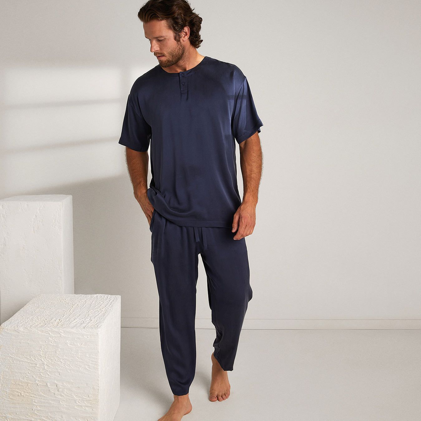 Radyan Men's Soft Stretchy Pajama Pants. Cotton Nightwear Pajama. Boy's  Bottom Pant. Assorted Colors, Pack of 4 - Best gift for boy's - Walmart.com