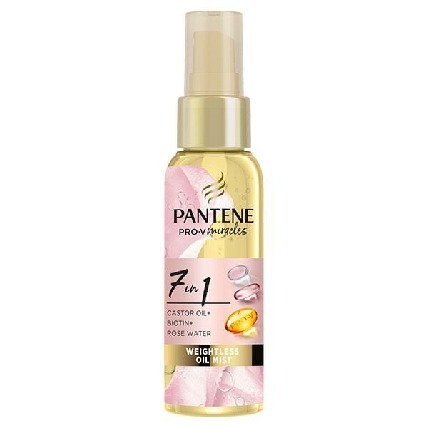 Pantene 7in1 Weightless Hair Oil Mist, Castor Oil, 100ml