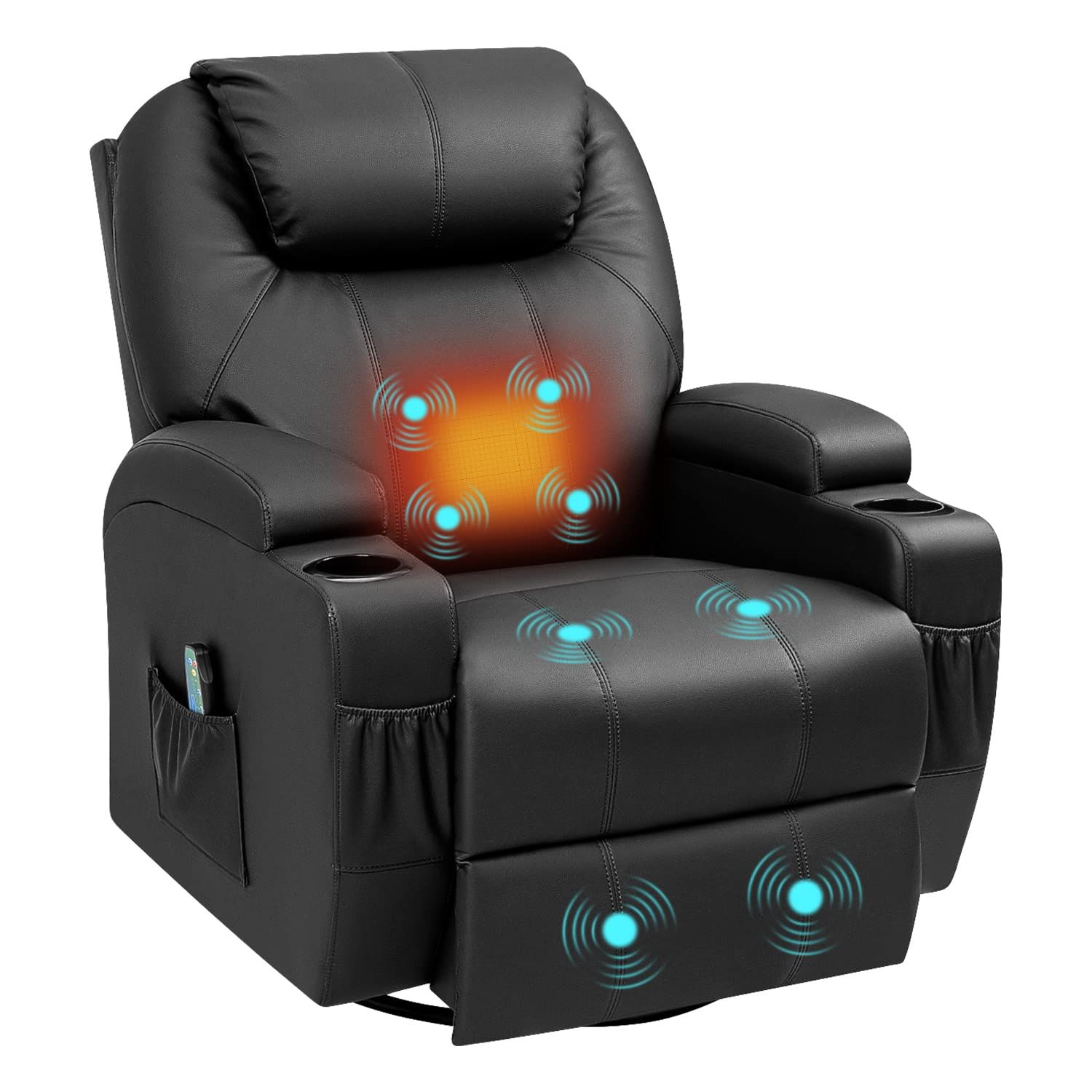 Best rocker recliners with heat best sale and massage