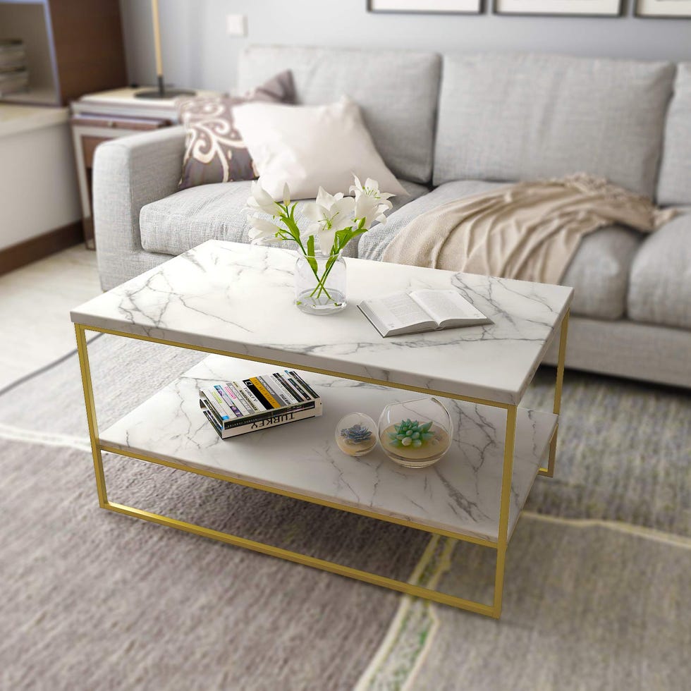 Faux Marble Coffee Table Faux Marble Coffee Table
