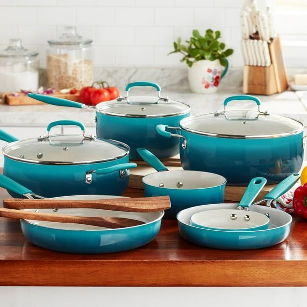 Pioneer woman pots and pans deals set