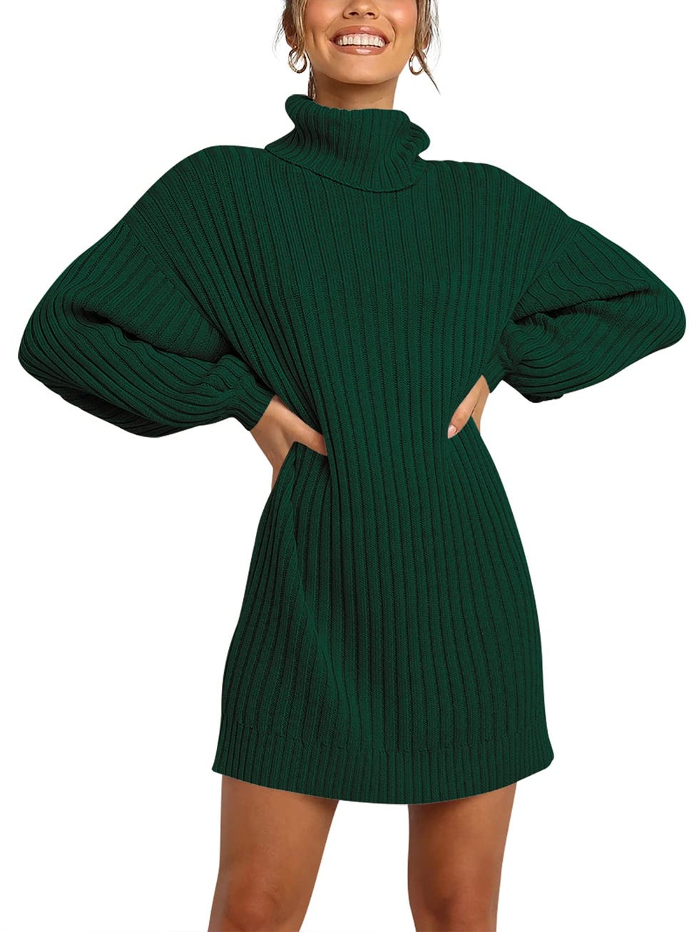 Turtleneck Sweater Dress