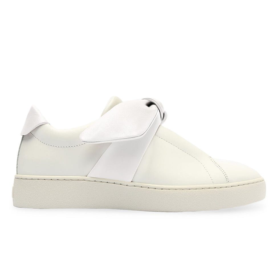 Clarita Leather Bow Sneakers Clarita Leather Bow Sneakers