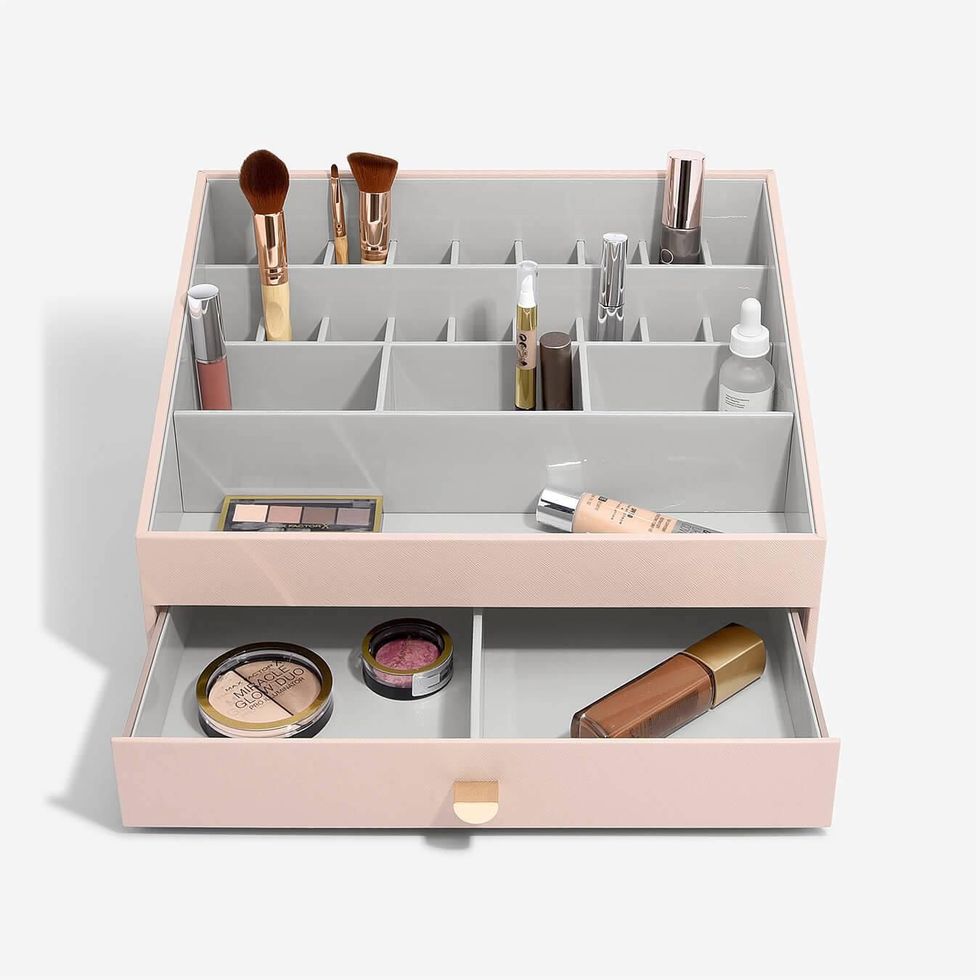 Makeup Brush Storage Organizer, 1pc Multifunctional Makeup Brushes Dryer  Large Capacity Organizer Holder Stand, Tray Support Display Suitable for  Vanity, Bathroom Countertops, Cabinets to Hold Eye/Lip Pencils, Lip Gloss,  Liners, Lipstick, Eyeshadow