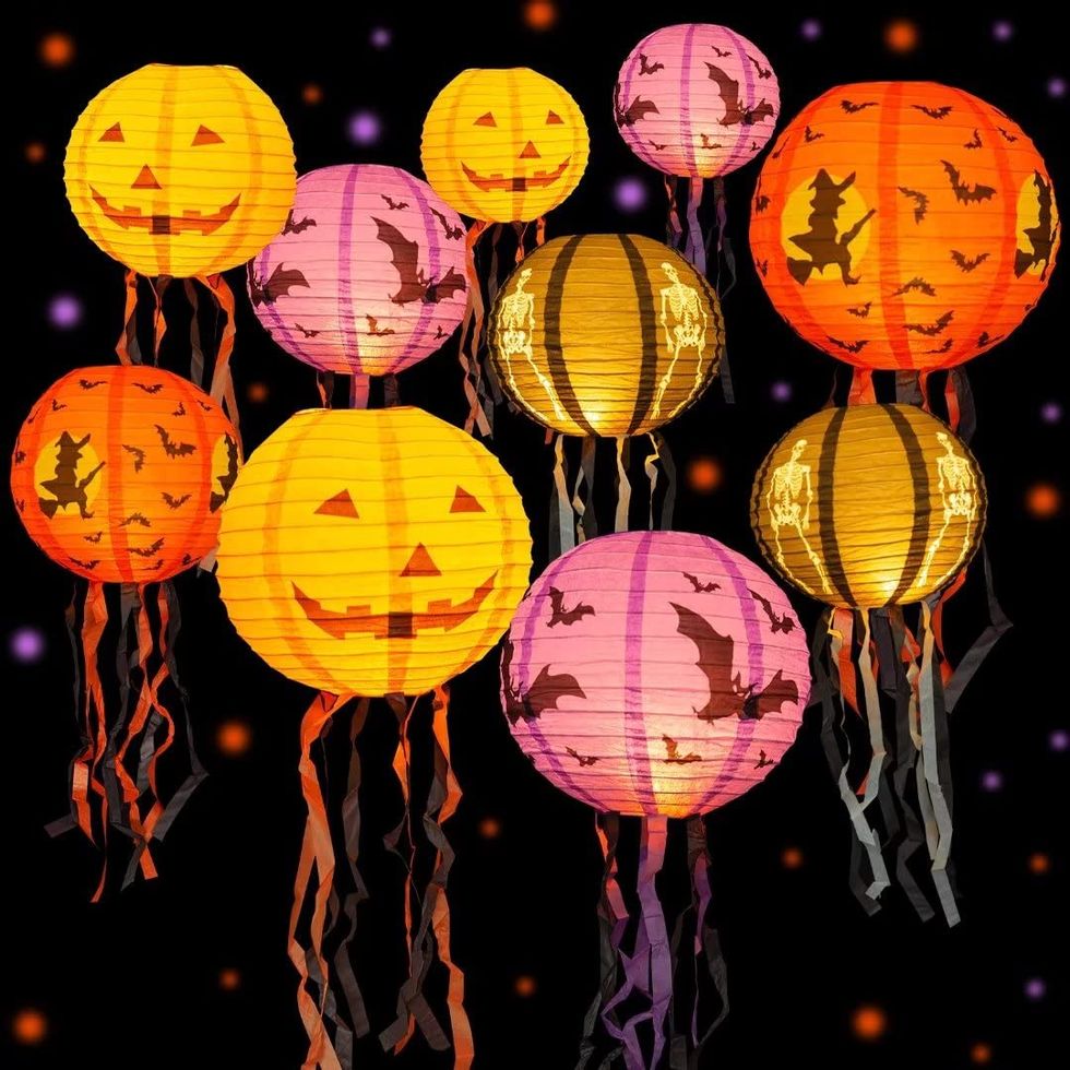 Halloween Paper Lanterns, Set of 10