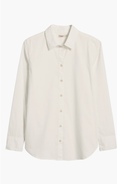 Malibu Cotton Poplin Button-Up Shirt