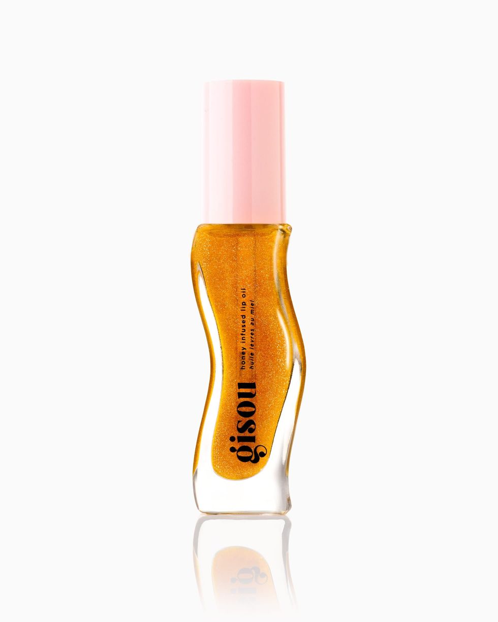 Lip Oil Golden Shimmer Glow Honey Infused