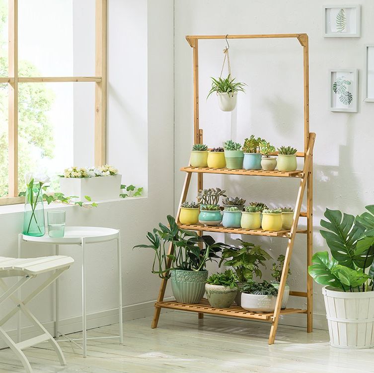 Bamboo 3-Tier Hanging Plant Stand 