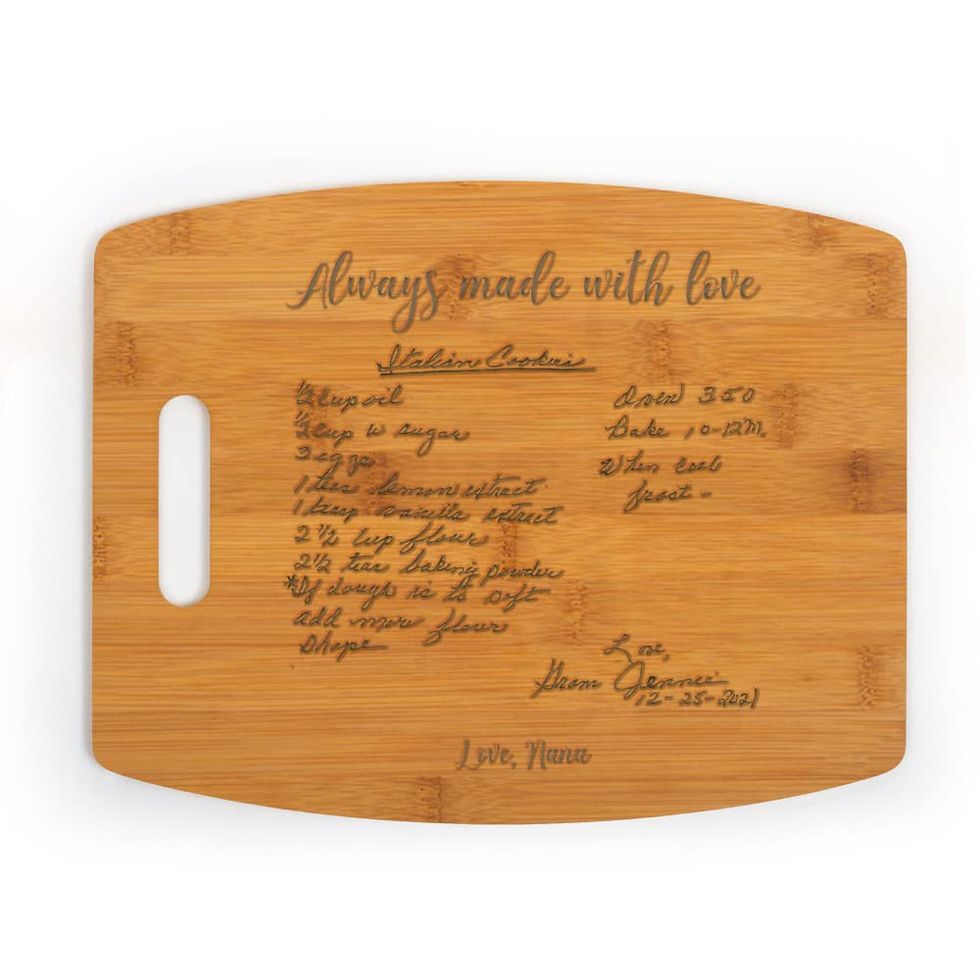 Personalized Recipe Cutting Board 