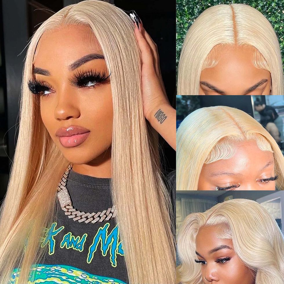 13x6 613 HD Straight Blonde Lace Front Wig