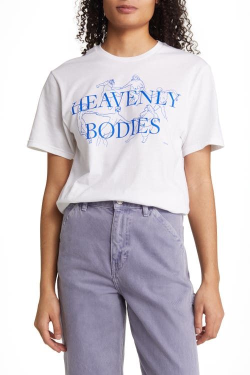 Gender Inclusive Heavenly Bodies Graphic Tee in White 