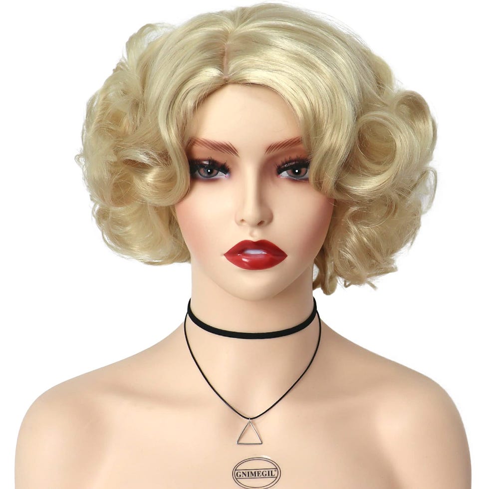 Short Curly Blonde Wig