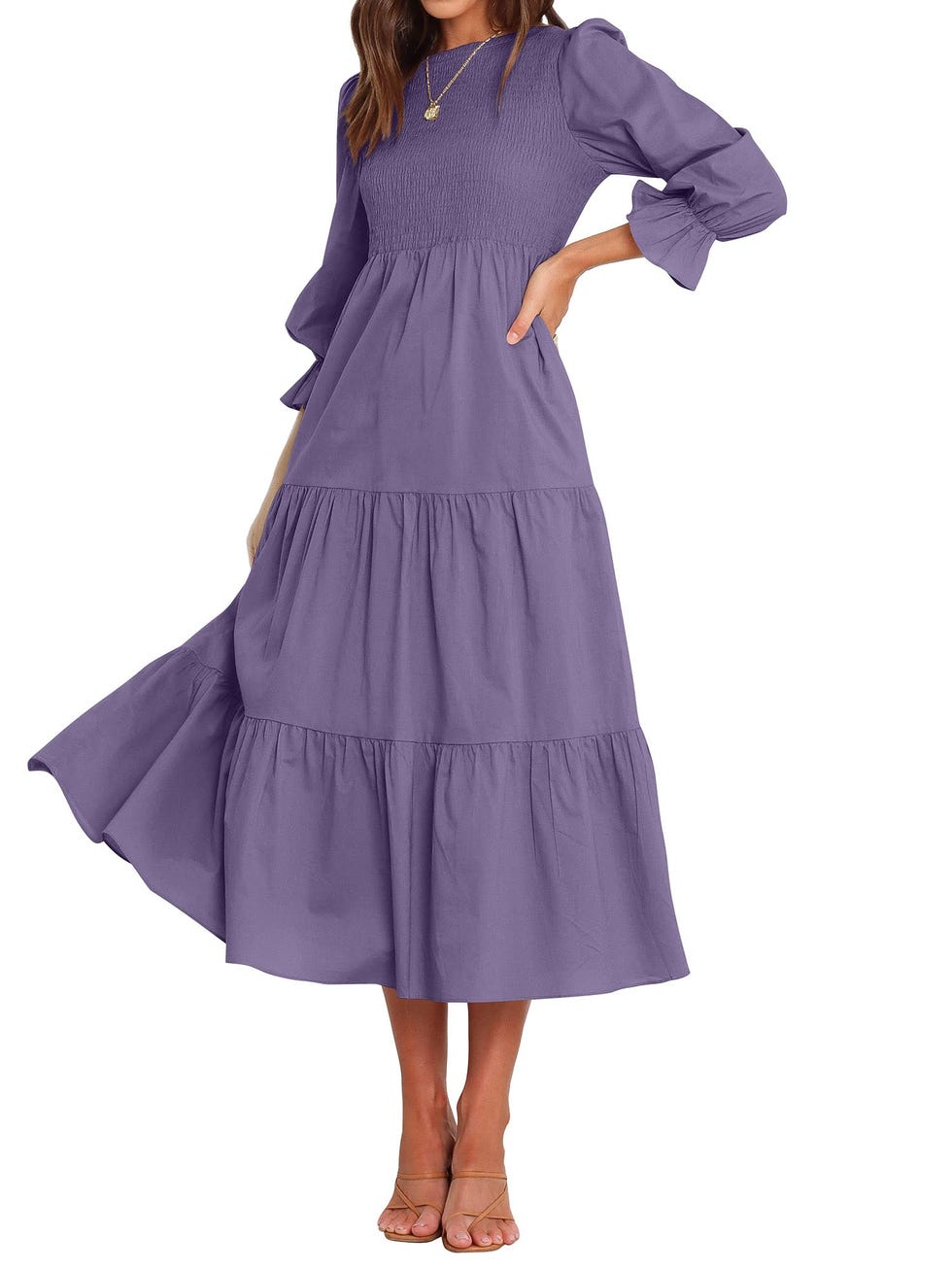 Long Sleeve Bohemian Maxi Dress