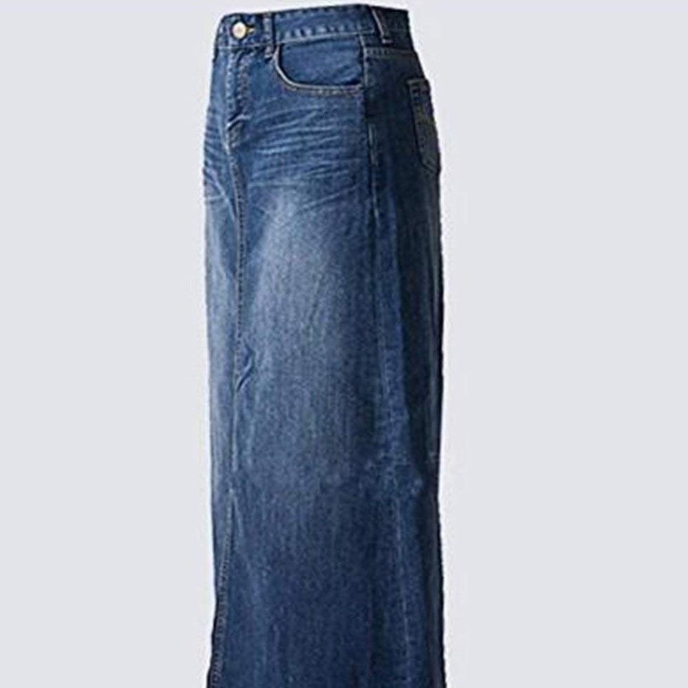 Women's Maxi Jean Skirt