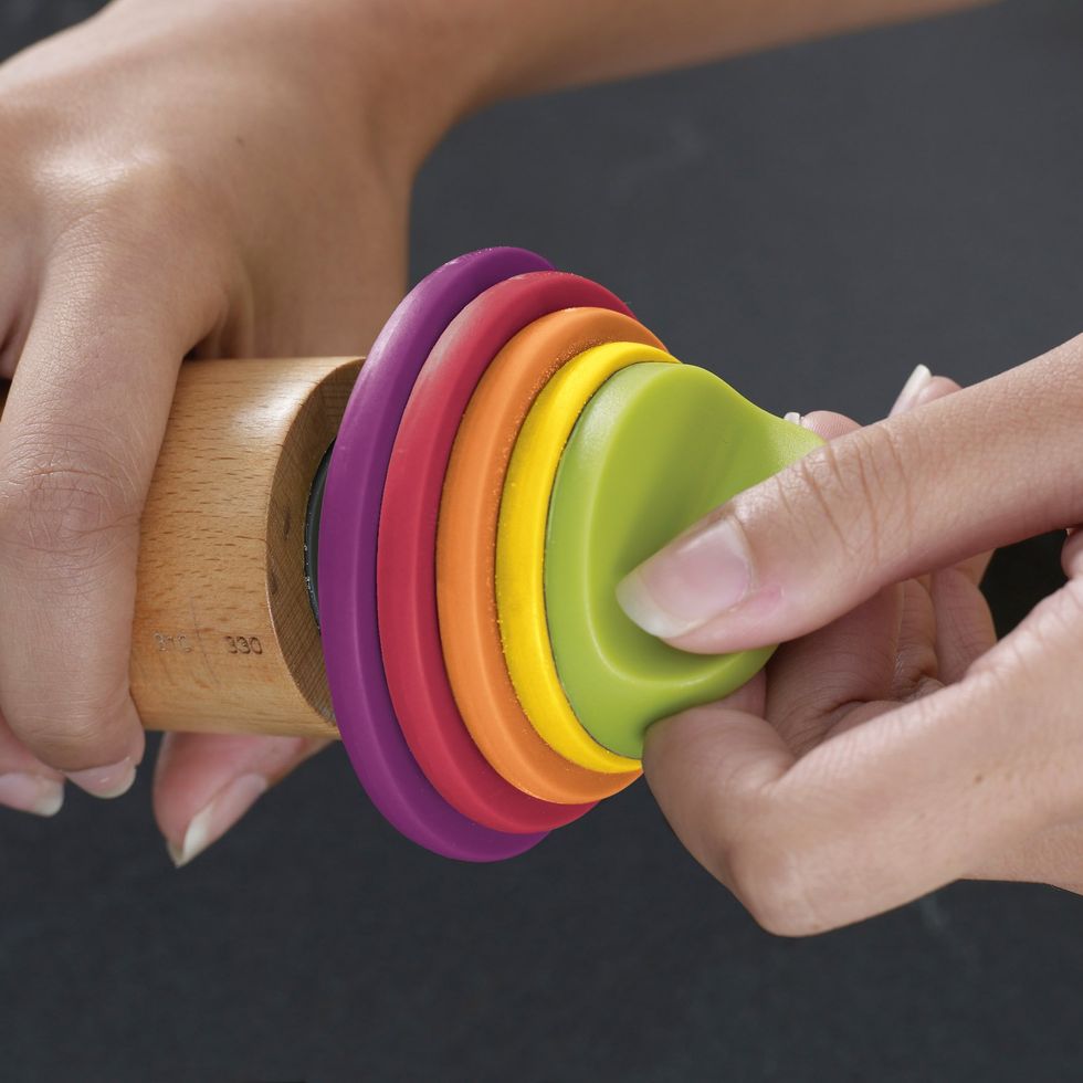 Adjustable Rolling Pin with Removable Rings