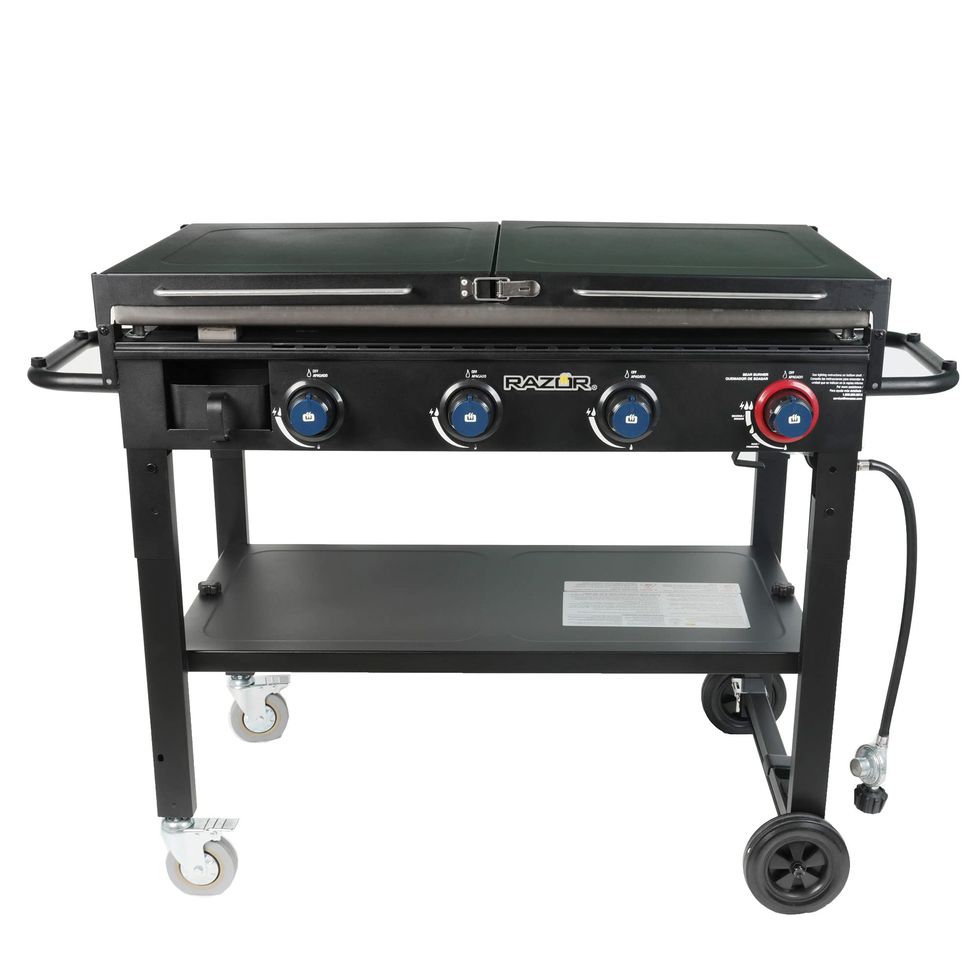 Utheer 25 x 16 Flat Top Cooking Griddle, 304 Stainless Steel Griddle  Grill with Retractable Stand Accommodates Different Size of Grill, Stove  Top Griddle for Weber, Charbroil, Nexgrill Gas Grill