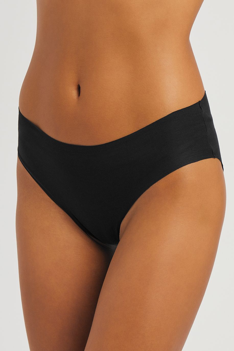  HANRO Women's Invisible Cotton Thong, Black, Small : Clothing,  Shoes & Jewelry