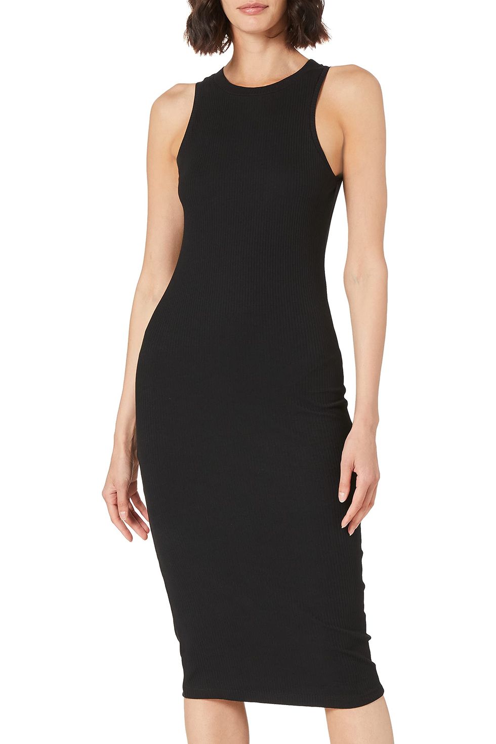 Vero Moda Women's Calf Dress VMA Noos, Black, S