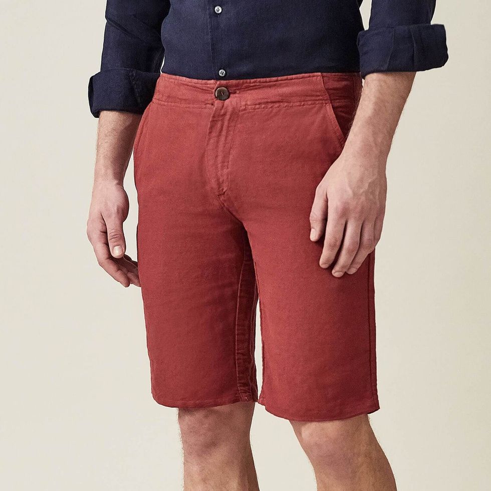 Panarea Linen-cotton Shorts