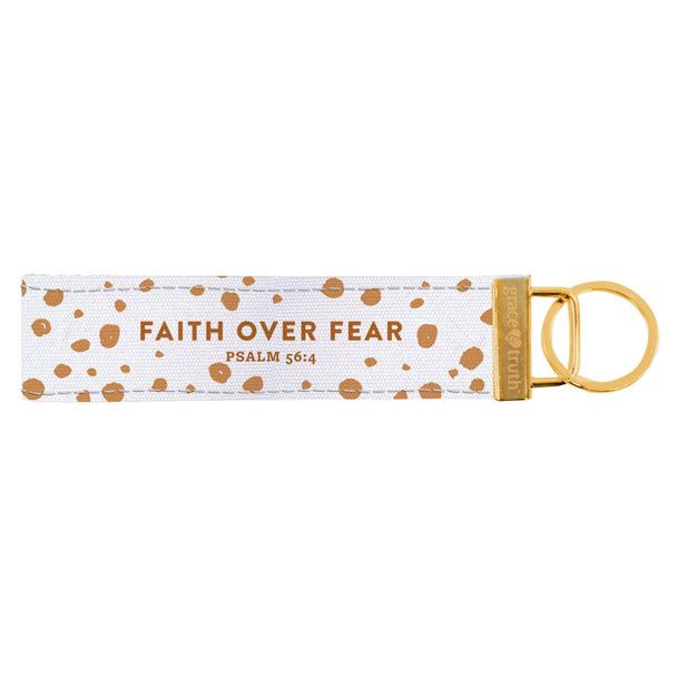 Faith Over Fear Keychain Wristlet