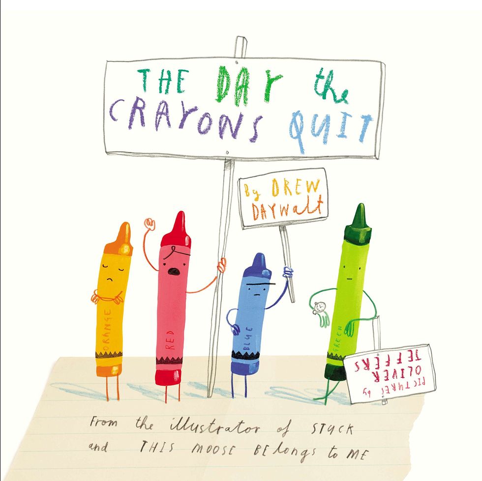 The Day the Crayons Quit by Drew Daywalt and Illustrated by Oliver Jeffers