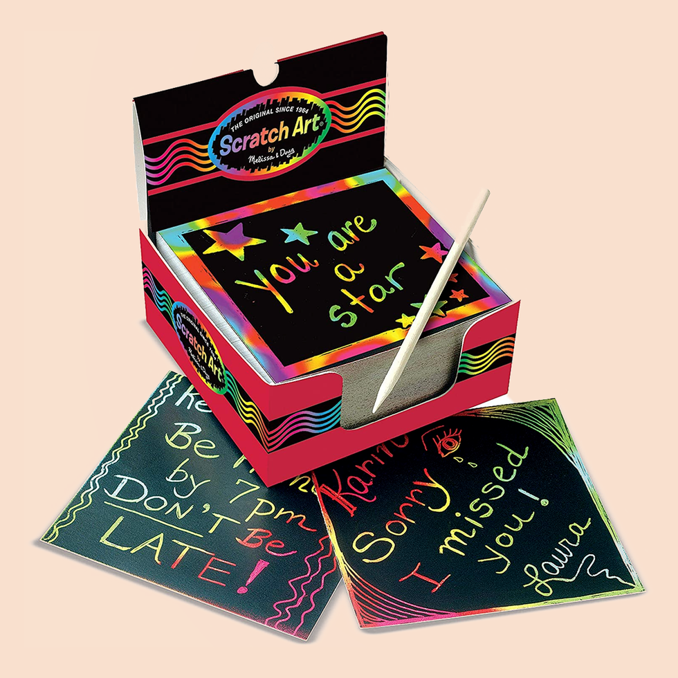 Scratch Art Rainbow Mini Notes