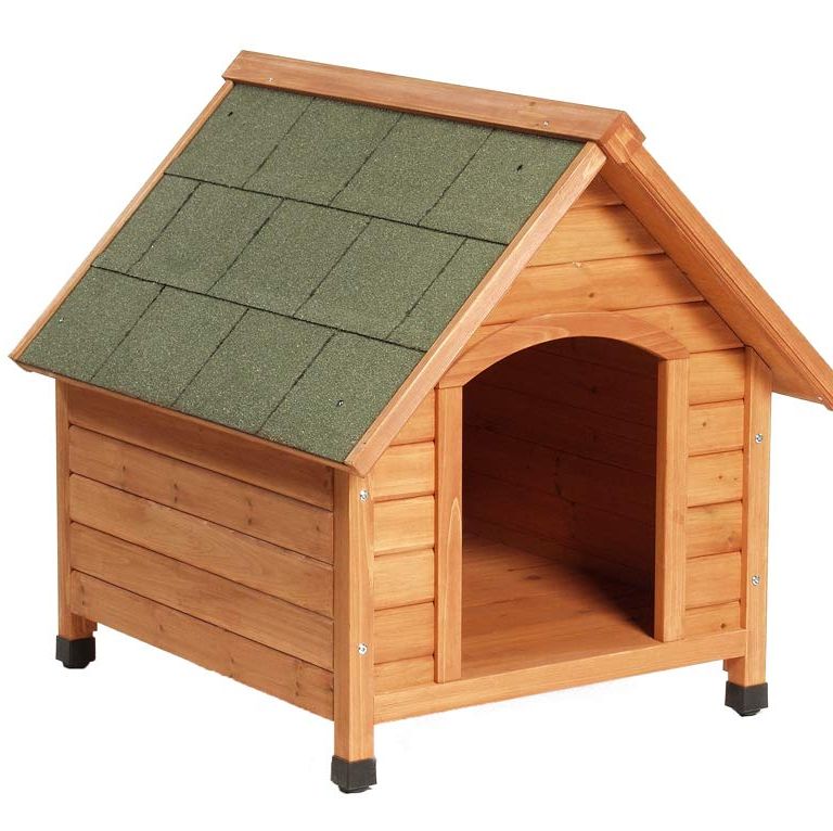Casa de madera para perros al aire libre con porche, casa para perros al  aire libre resistente a la intemperie, casas para perros con piso elevado