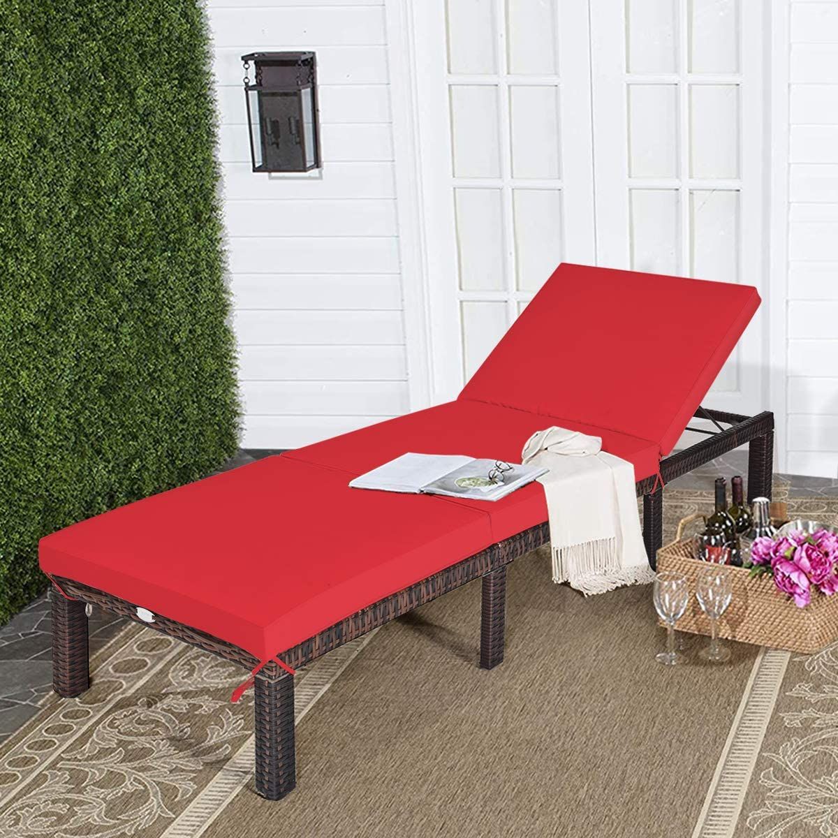 Red sun online lounger