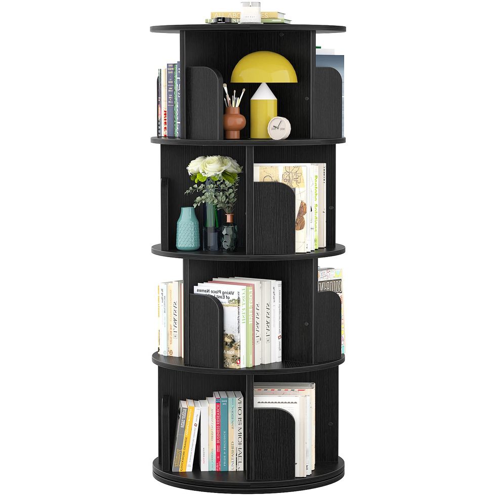 Rotating Bookshelf Corner Bookshelf