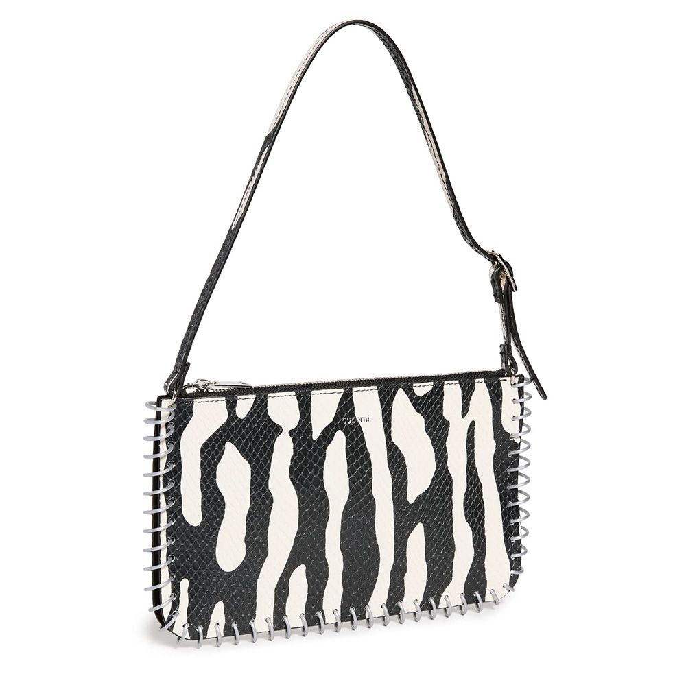 Fashion Zebra Print Women Luxury Handbag PU Simple Underarm Shoulder Bags  Female Daily Design Totes Purse Pouch сумка багет