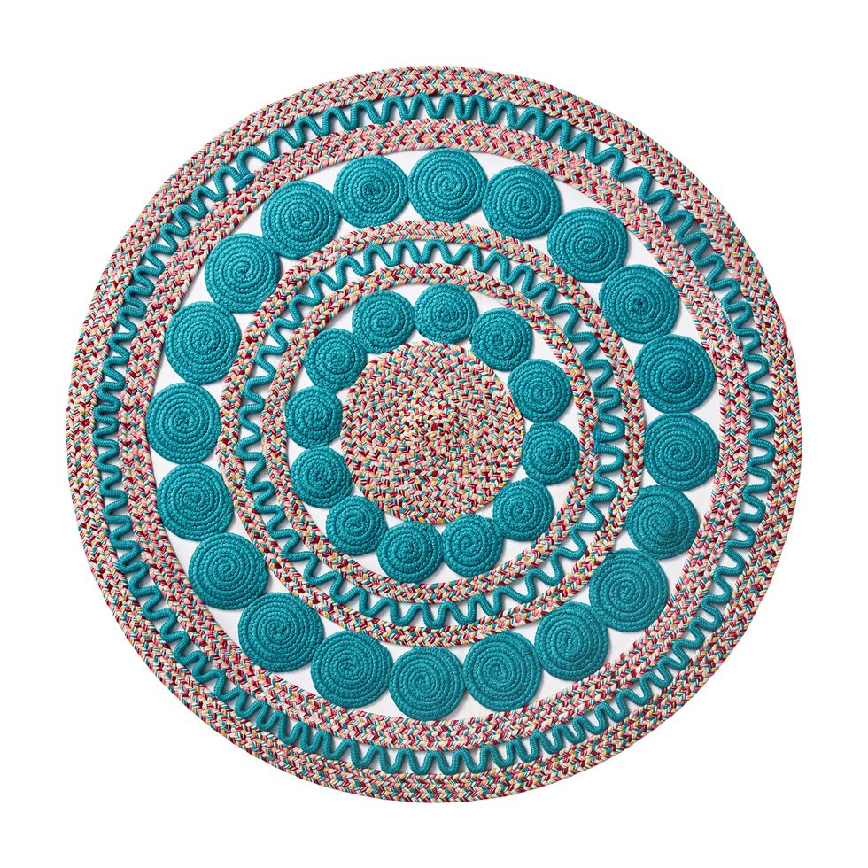 The Pioneer Woman Braided Floral Round Rug