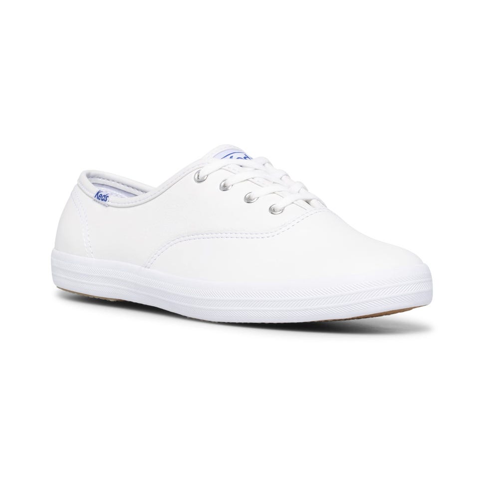 Women's White Champion Leather Sneaker