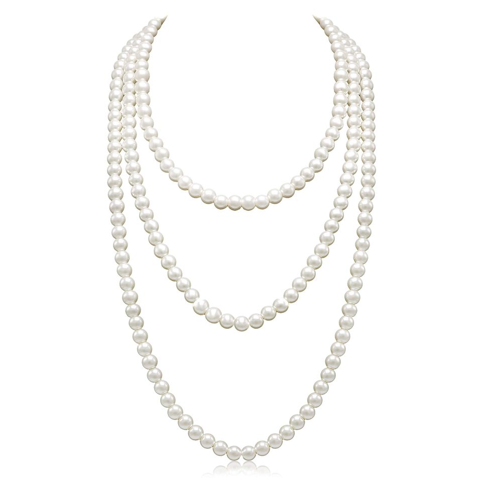 Layered Faux Pearl Necklace