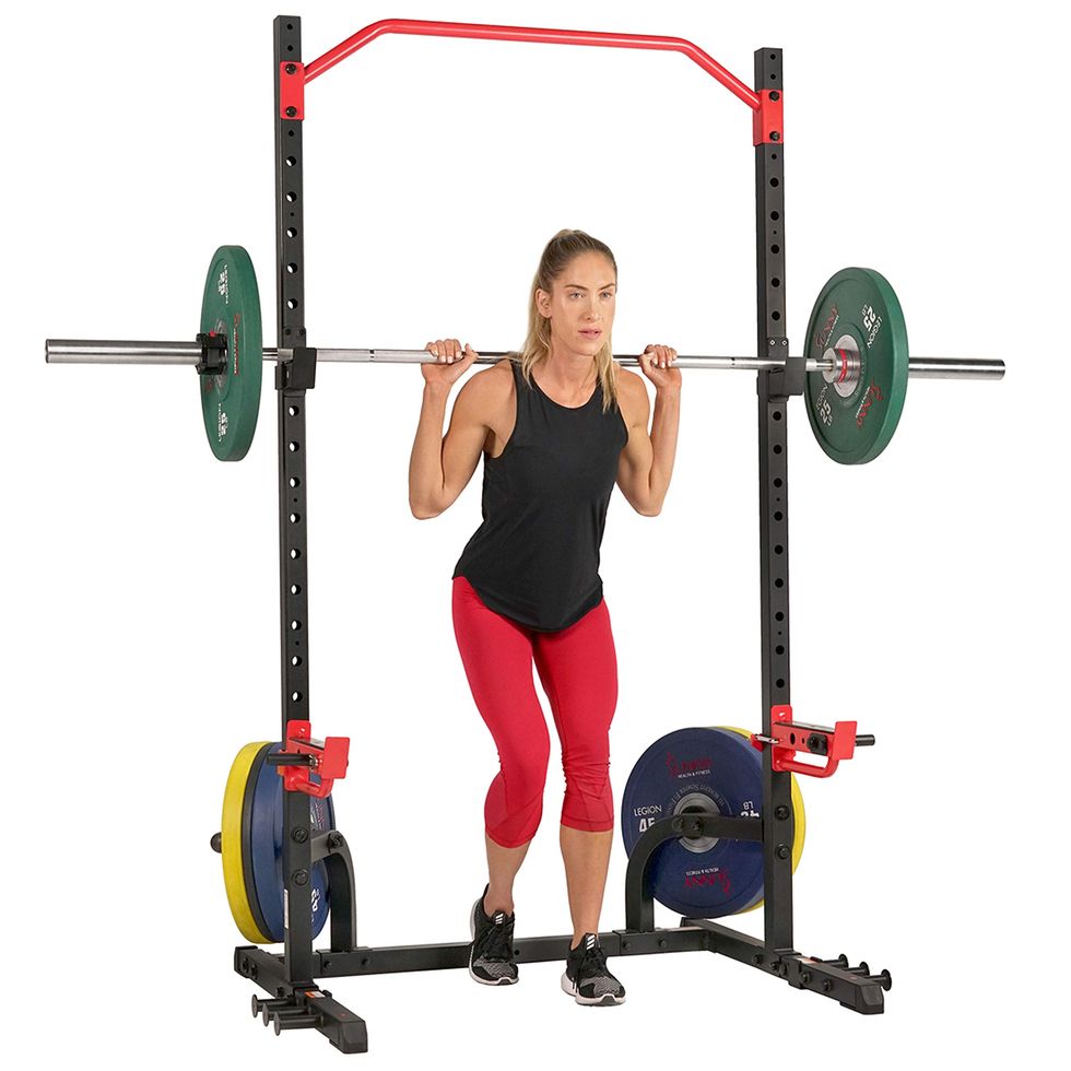Sunny Health & Fitness Power Zone Squat Stand Power Rack Cage - SF-XF9931, Upright