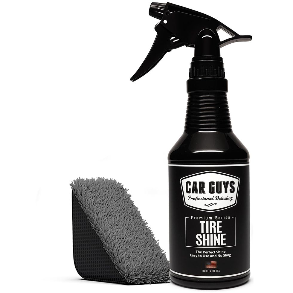  REV Auto Tire Shine Kit - Includes Tire Dressing and Tire Shine  Applicator, Easy to Use, No-Sling Formulation, Water Based Tire Shine  Spray