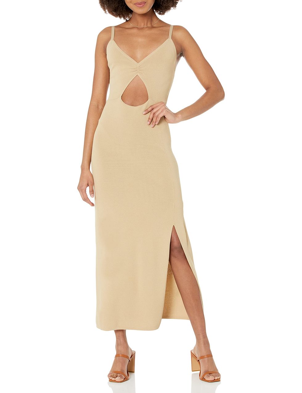Alisa Strappy Cut-out Maxi Sweater Dress