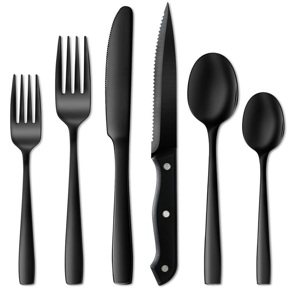 Black Silverware Set Black Silverware Set