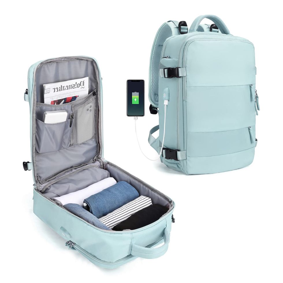 Mochila de equipaje de mano de cabaña, mochila pequeña de mano para viaje  en avión debajo del asiento para mujeres y hombres, se adapta a portátiles