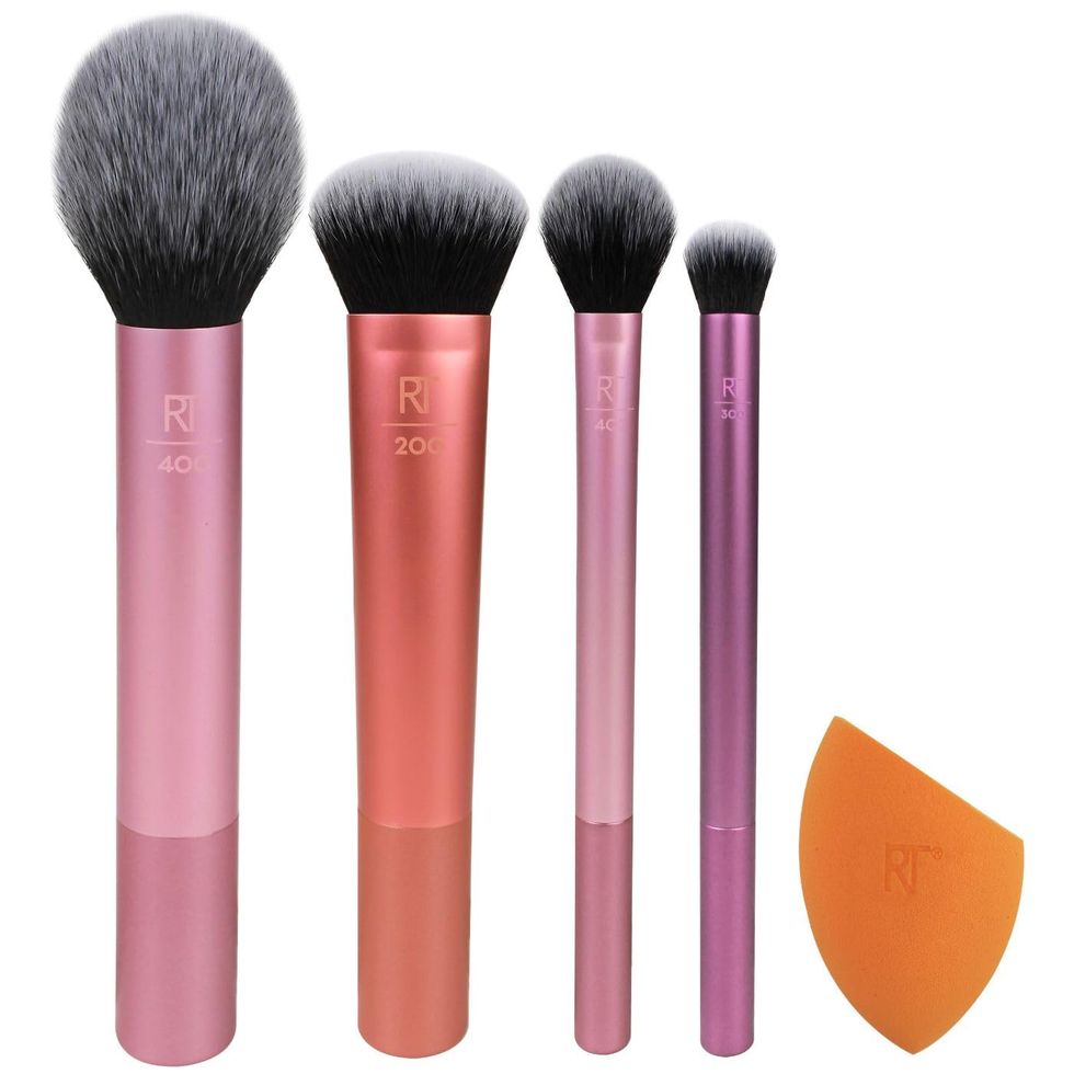 REAL TECHNIQUES Everyday Essentials Makeup Brush Complete Face Set 