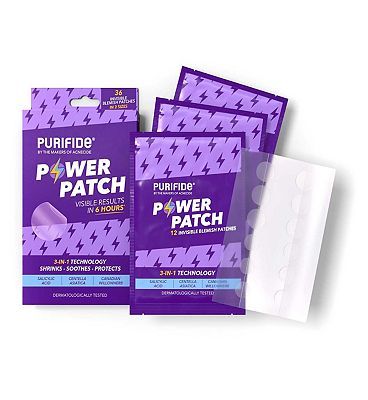 Purifide by Acnecide 3 in 1 Power Patch Salicylic Acid Spot Patches for Blemish-prone skin x36