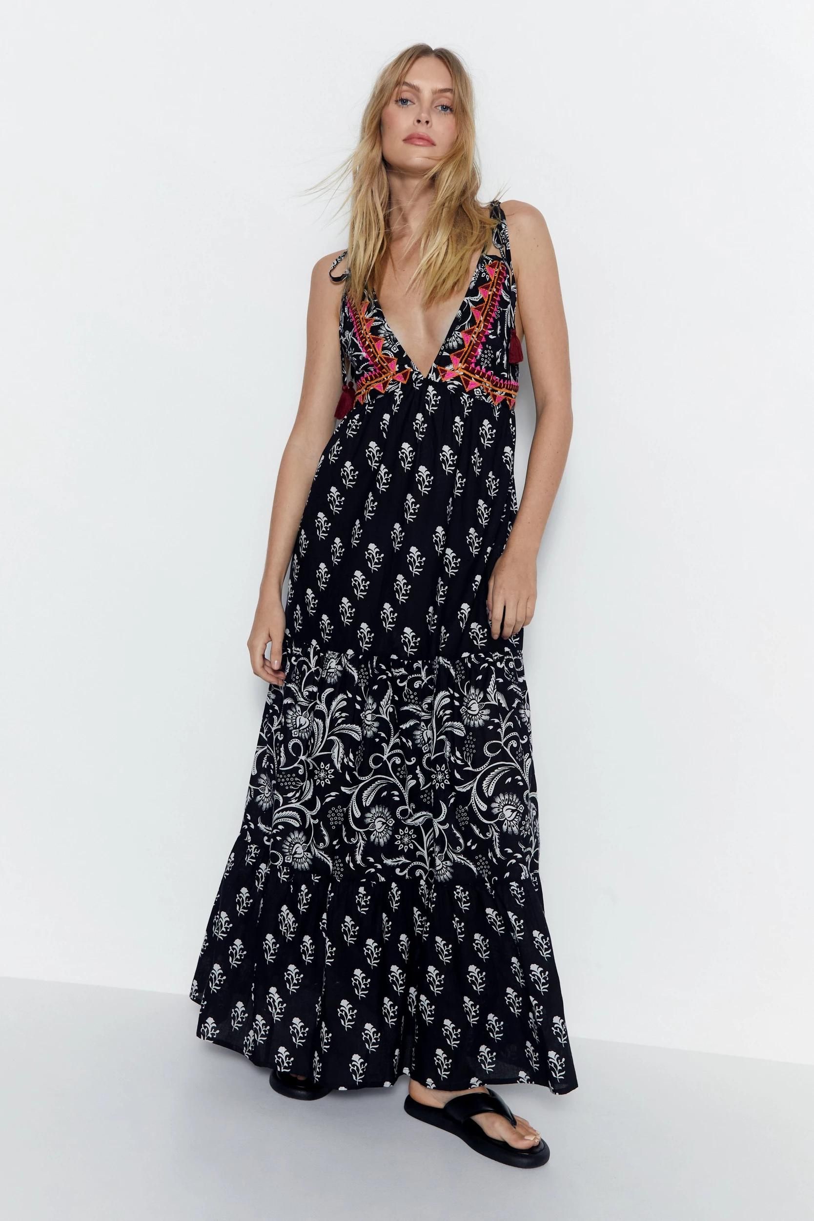 Warehouse spot clearance print dress