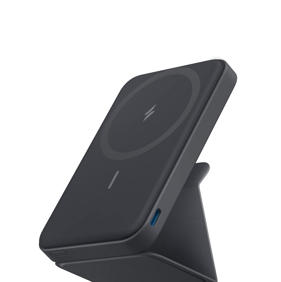 Foldable Magnetic Portable Charger with Stand and USB-C 