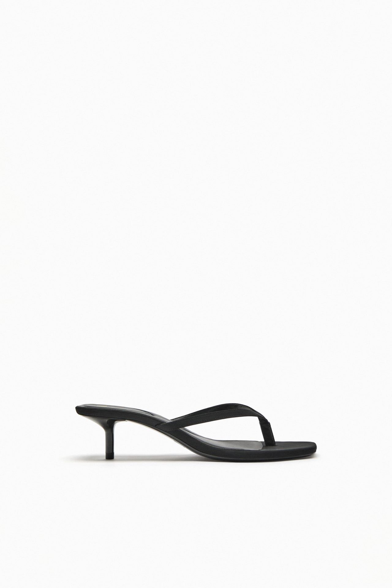 Black Toe thong Low Heels – GABRIELLASPICK.COM