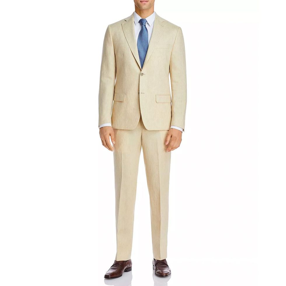 Delave Linen Slim Fit Suit