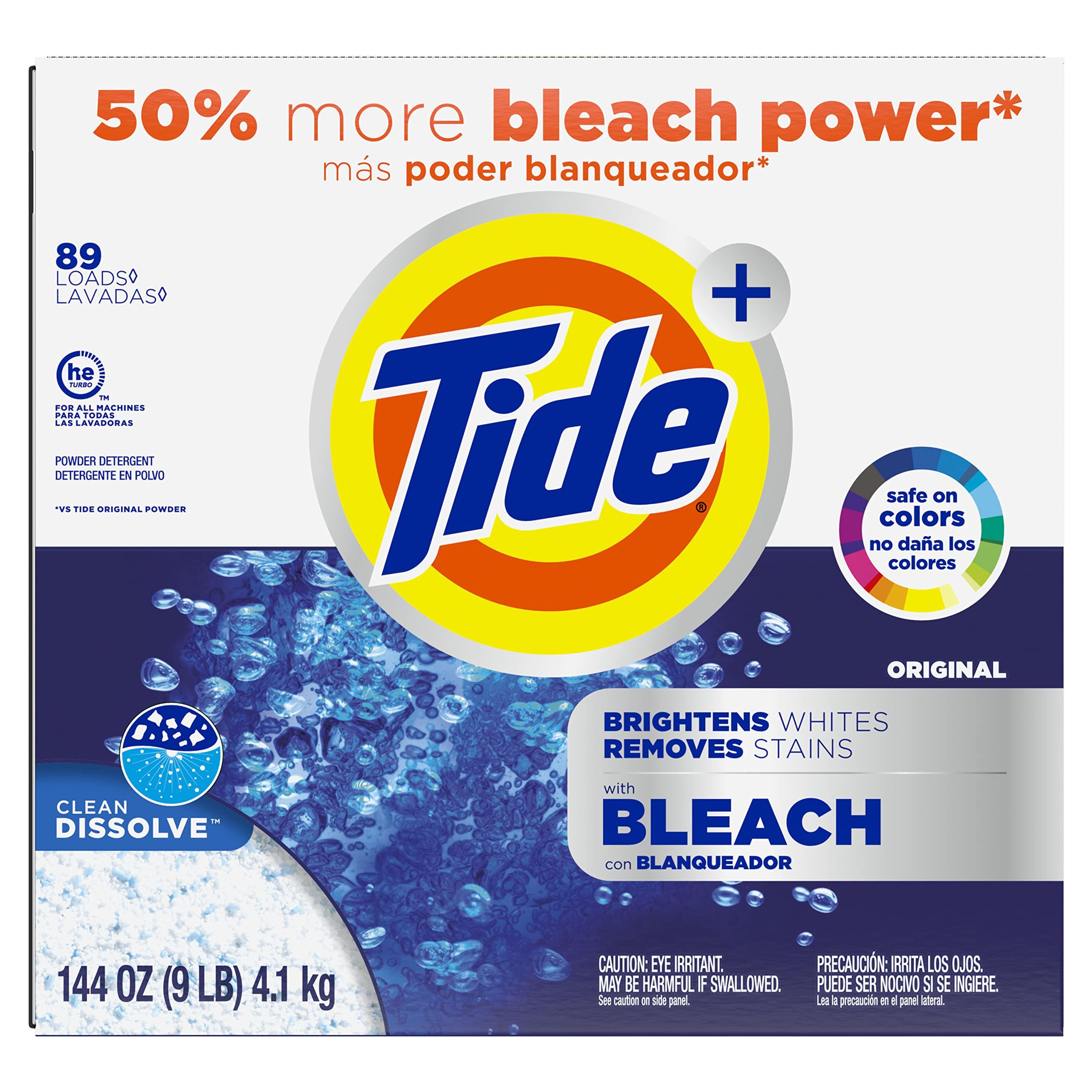 Non bleach store washing powder