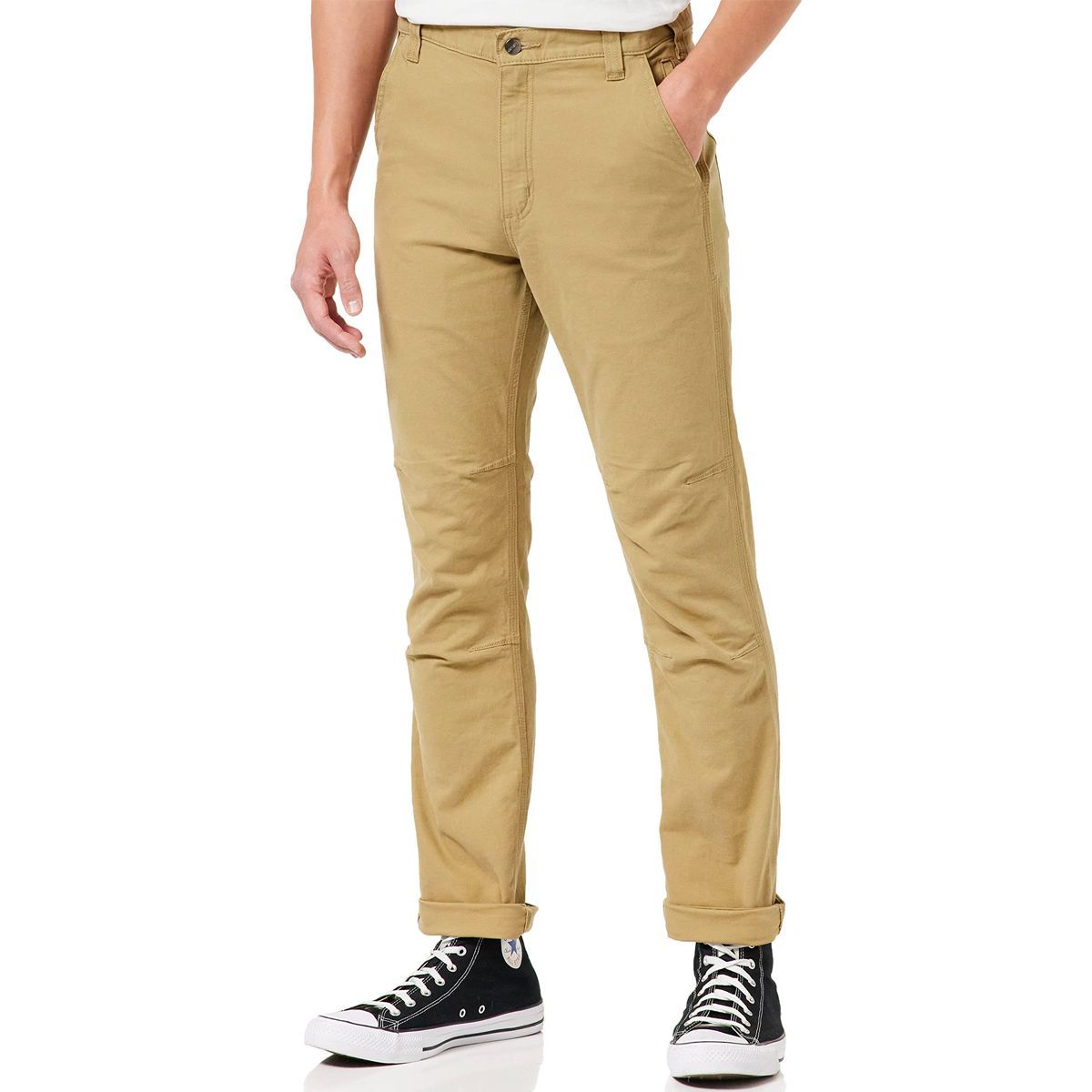 Wrangler Mens Casual Flat Front Khaki Pants